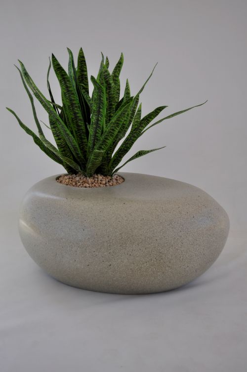 pebble plant pot