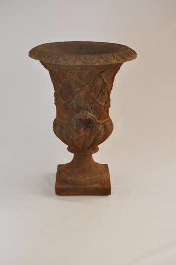 Tall Urn with Grapes & Handles