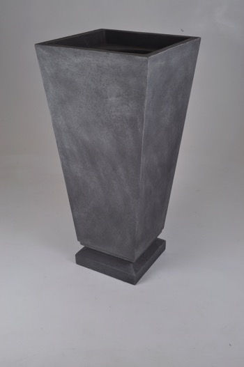 Tapered Square Urn With Foot